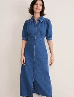 Cosette Denim Midaxi Dress