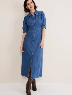 Cosette Denim Midaxi Dress