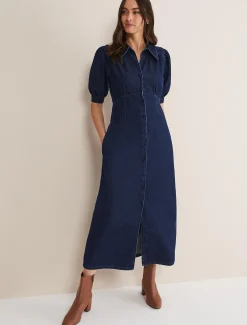 Cosette Denim Midaxi Dress