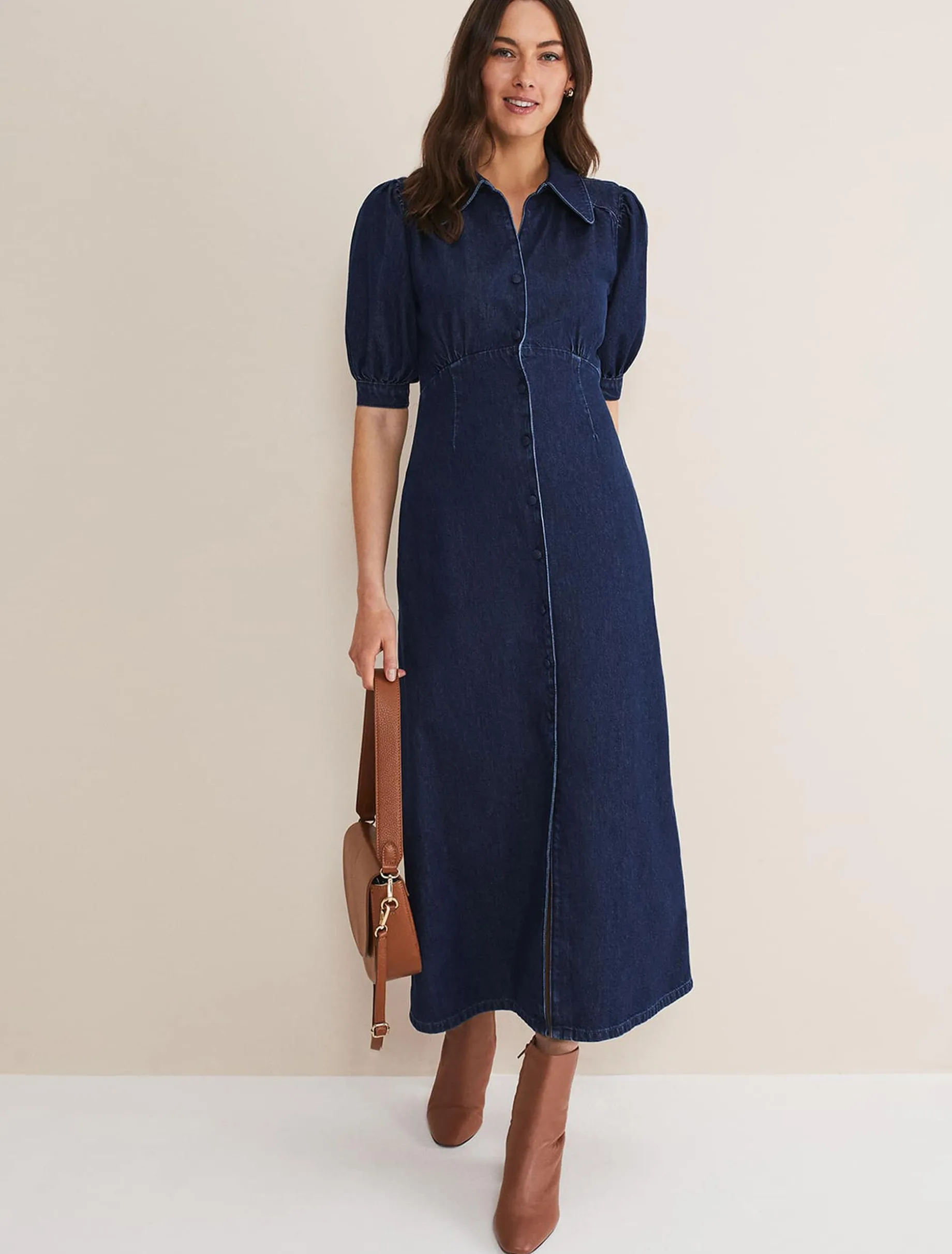 Cosette Denim Midaxi Dress