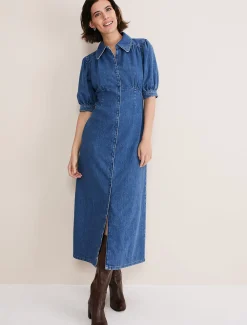 Cosette Denim Midaxi Dress