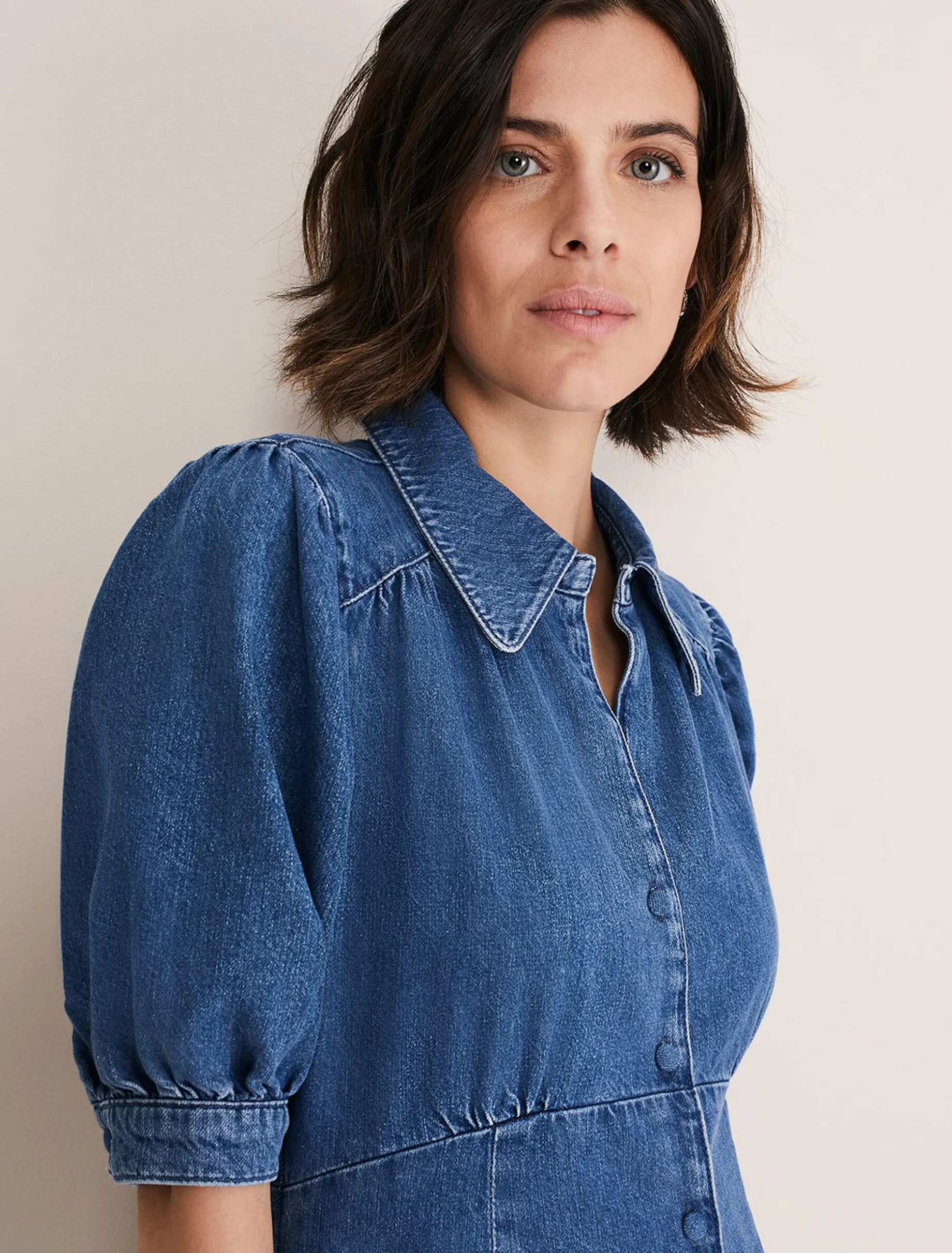 Cosette Denim Midaxi Dress