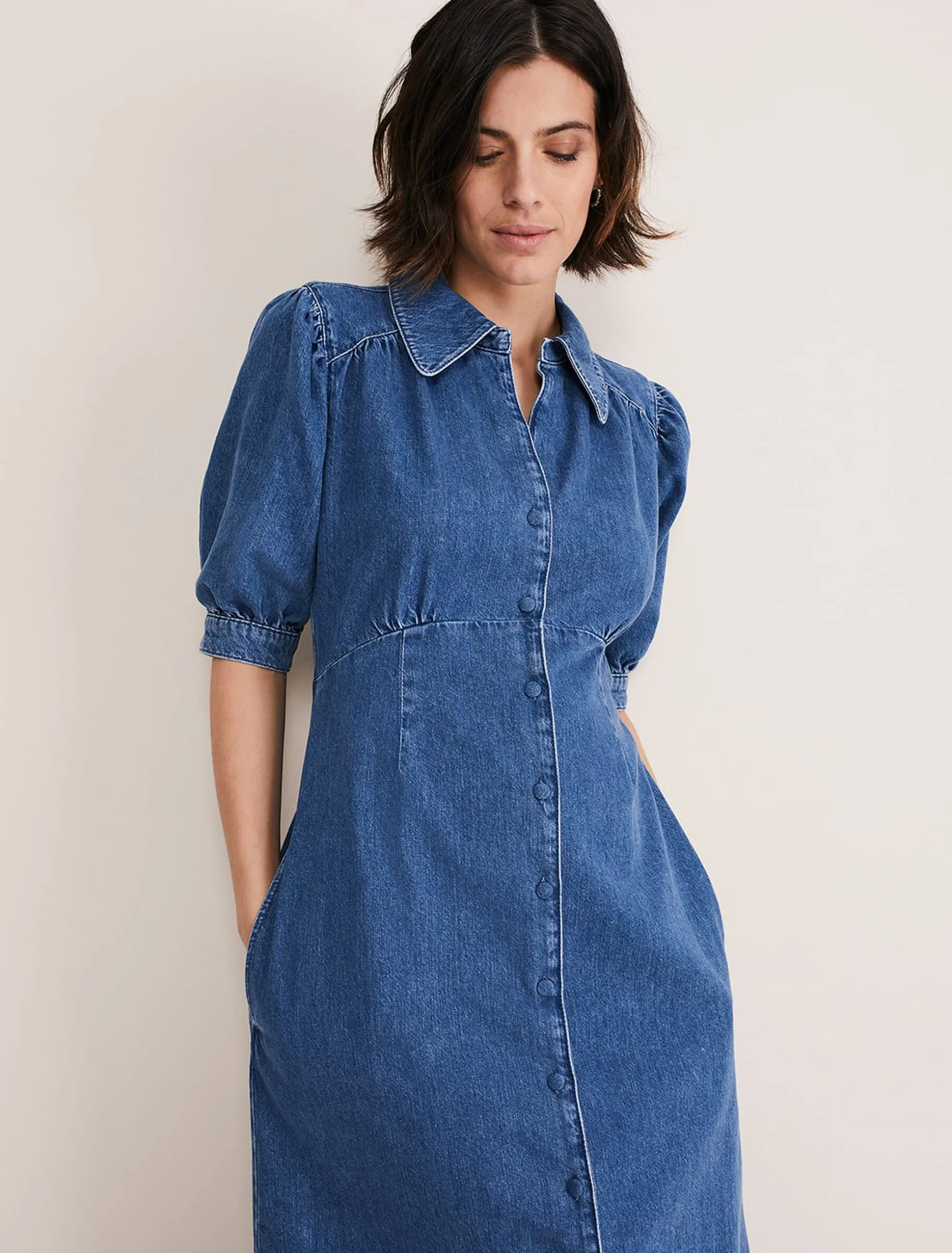 Cosette Denim Midaxi Dress