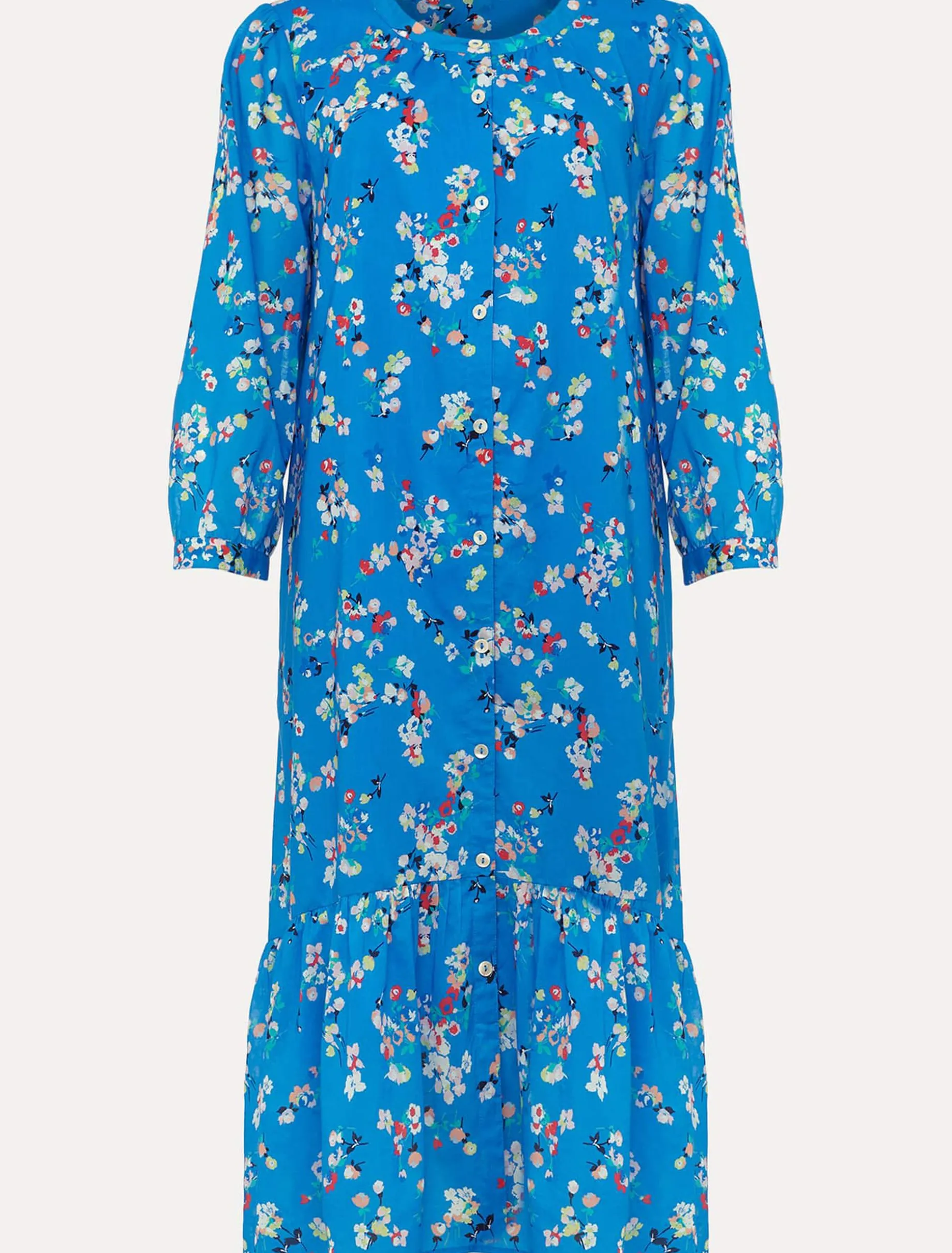Cotton Floral Tiered Dress