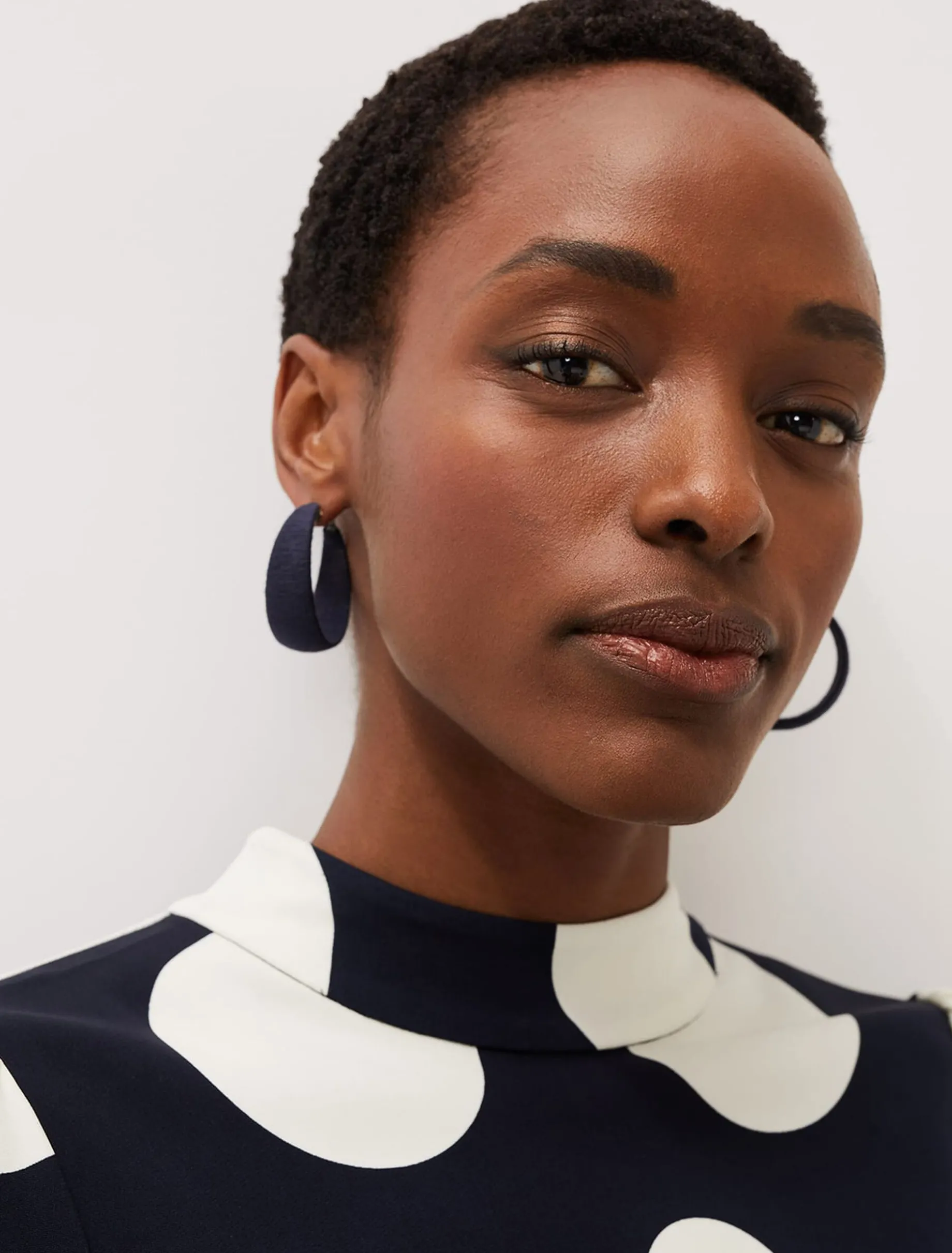 Covered Hoop Earring