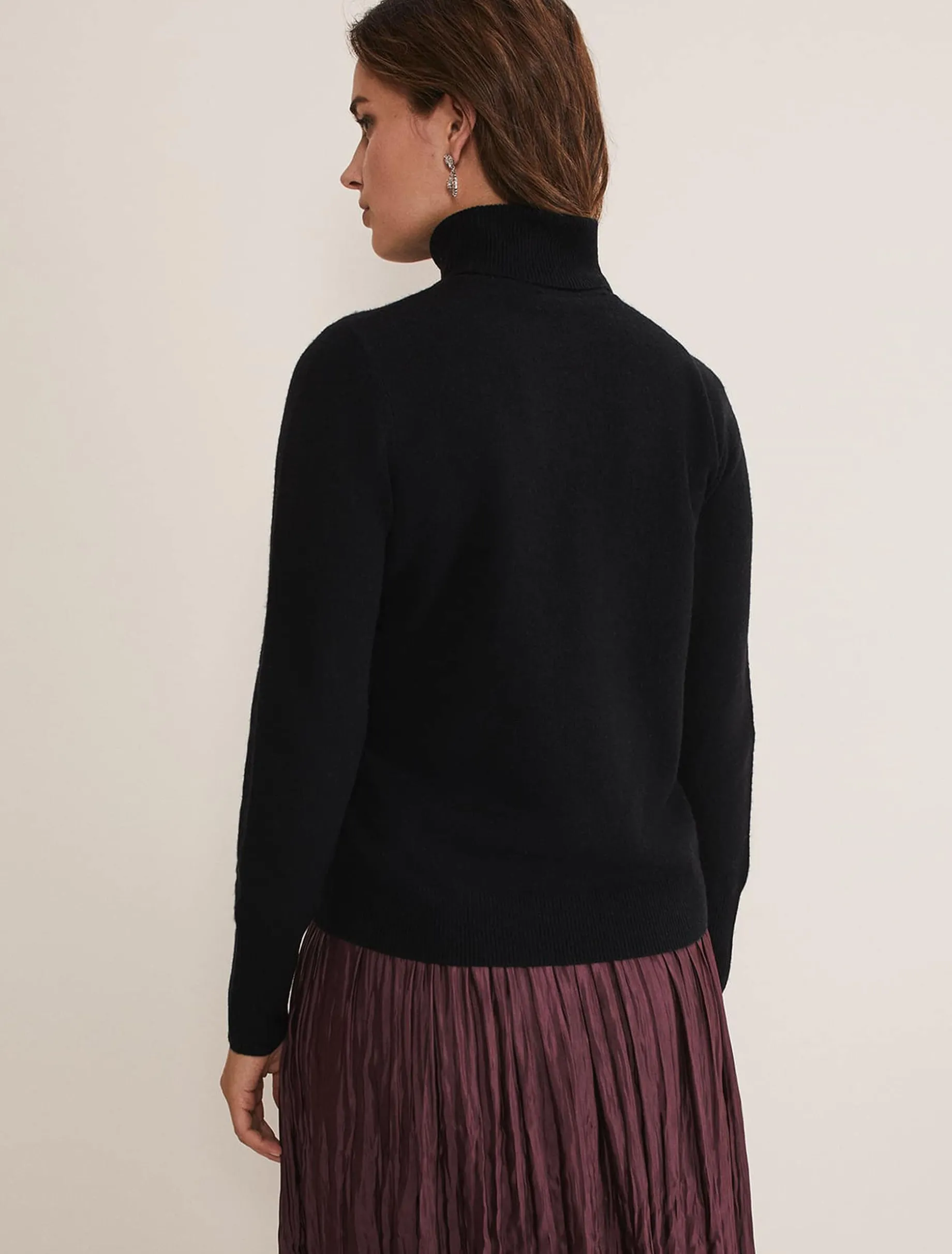 Cressida Wool Cashmere Roll Neck