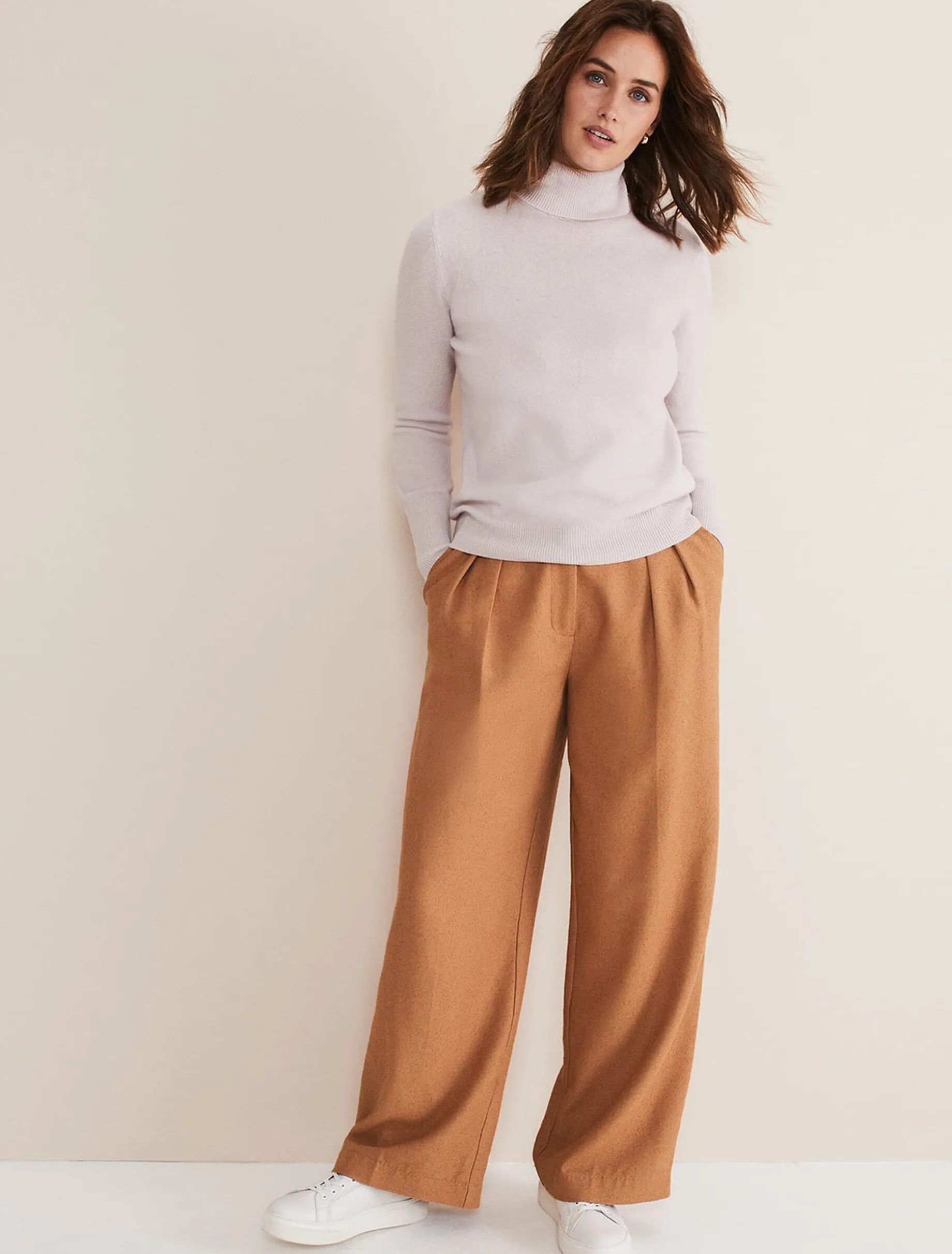 Cressida Wool Cashmere Roll Neck