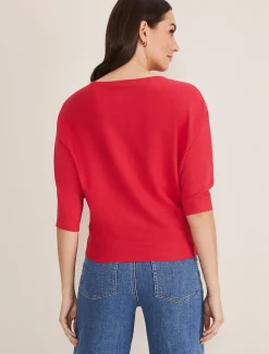 Cristine Batwing Fine Knit Jumper
