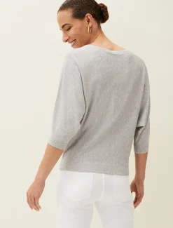 Cristine Batwing Fine Knit Jumper