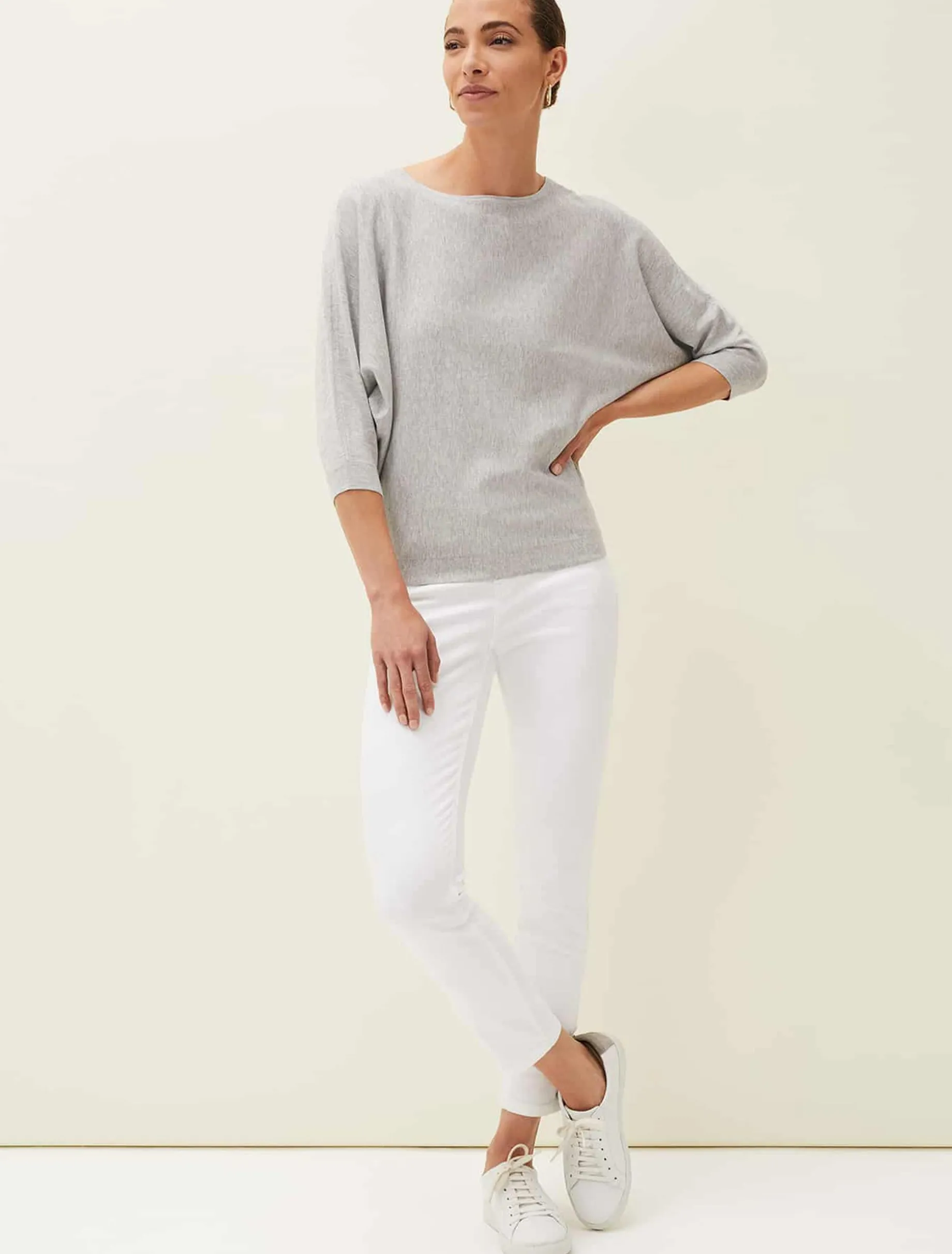 Cristine Batwing Fine Knit Jumper