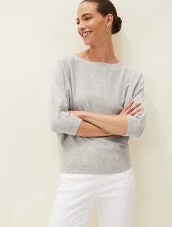 Cristine Batwing Fine Knit Jumper