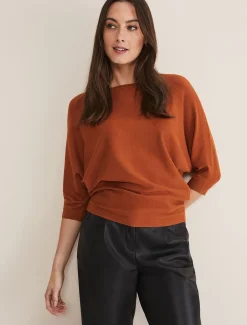 Cristine Batwing Fine Knit Jumper