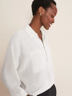 Cynthia Zip Front Shirt