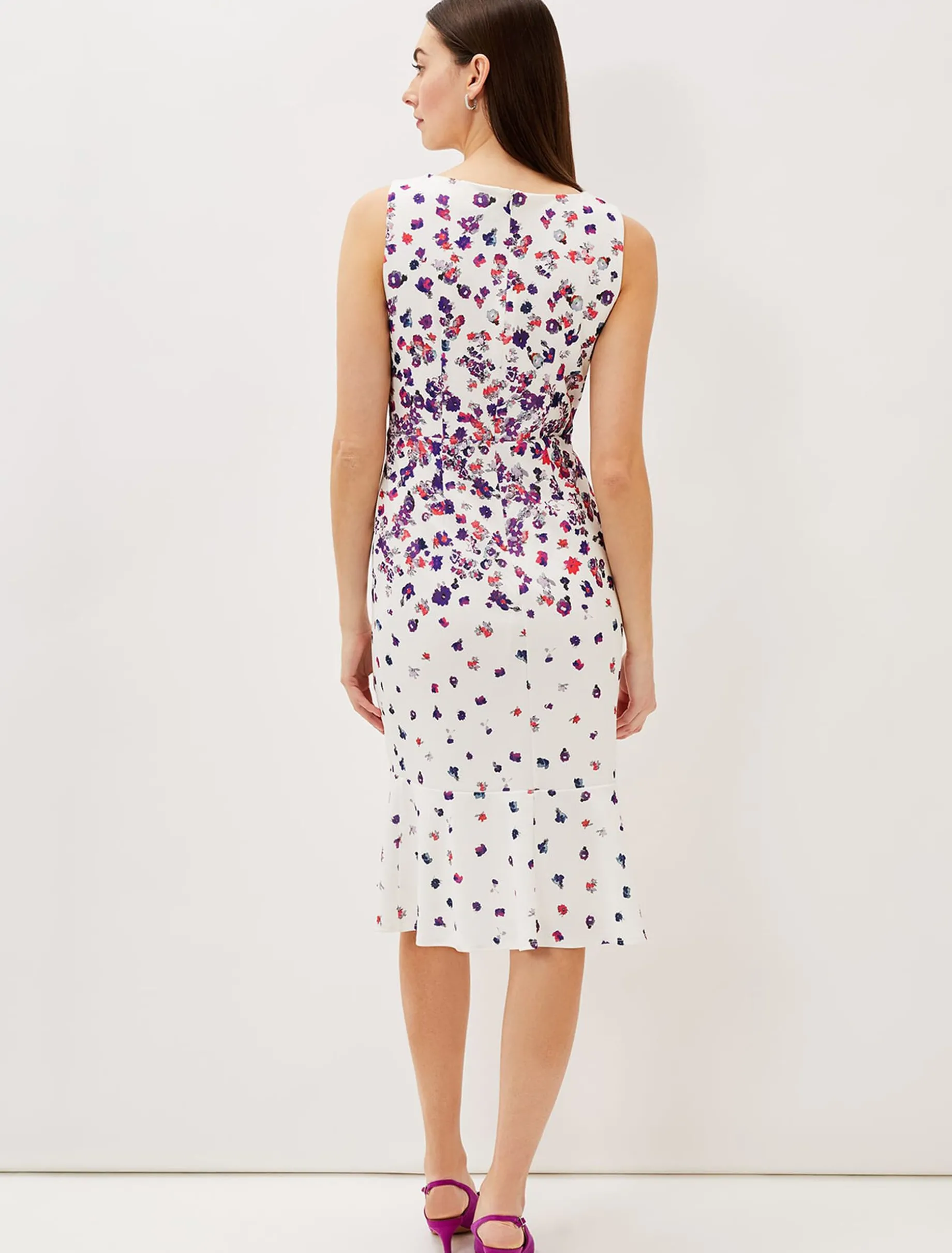 Dahlia Ditsy Floral Fitted Dress