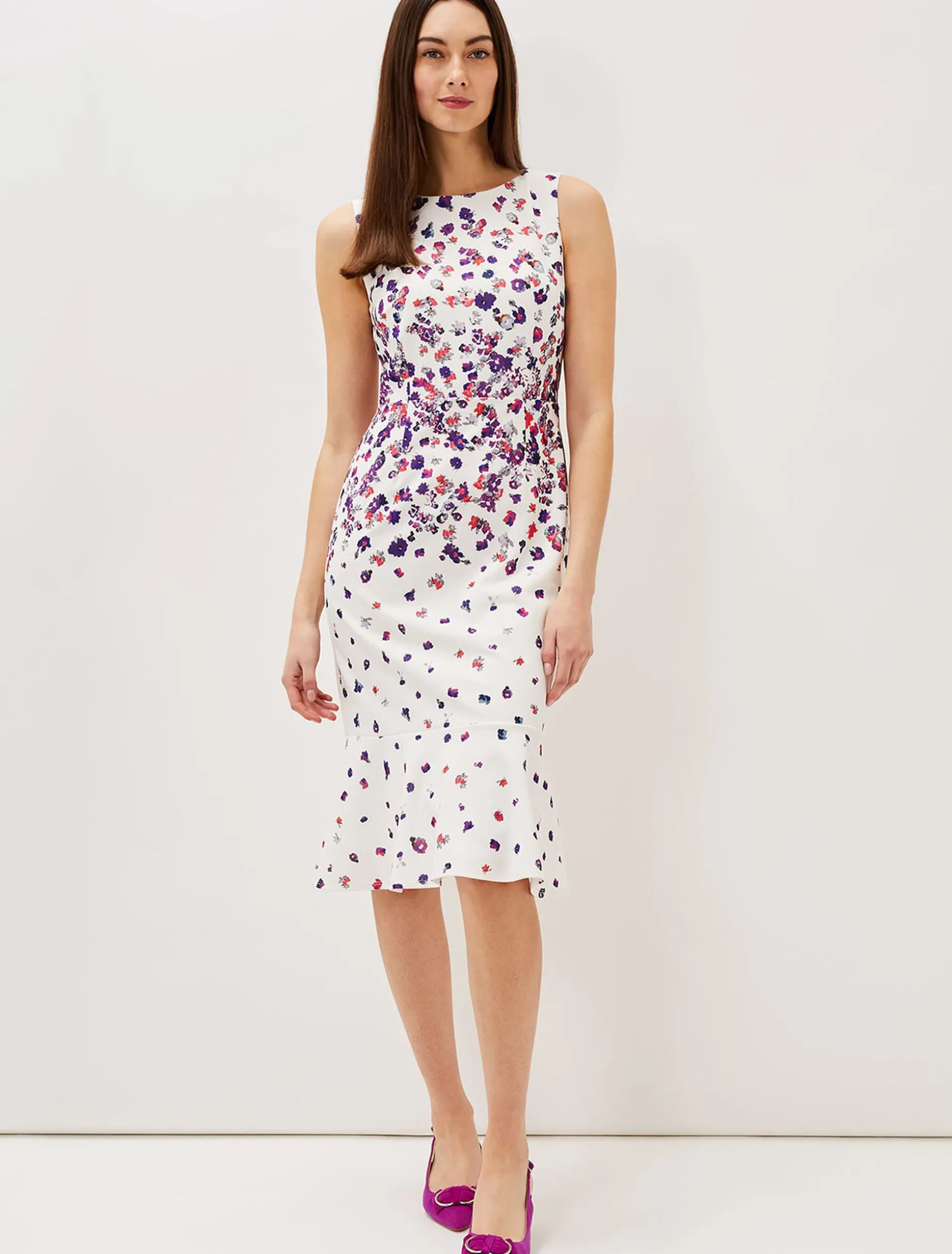 Dahlia Ditsy Floral Fitted Dress