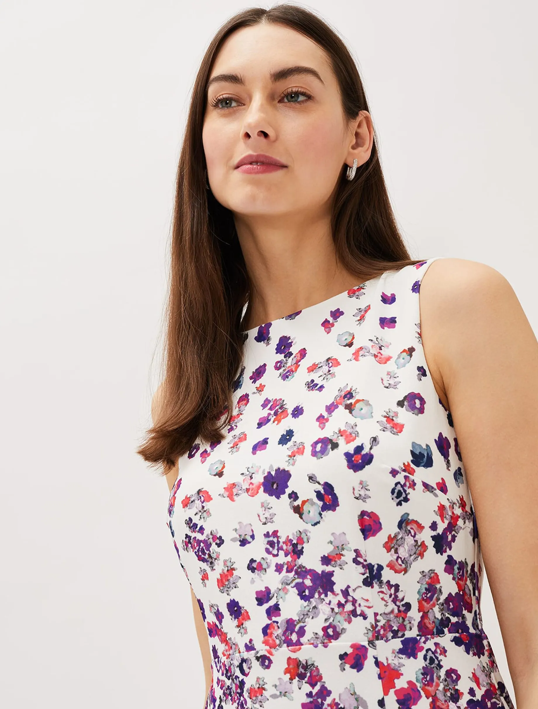 Dahlia Ditsy Floral Fitted Dress