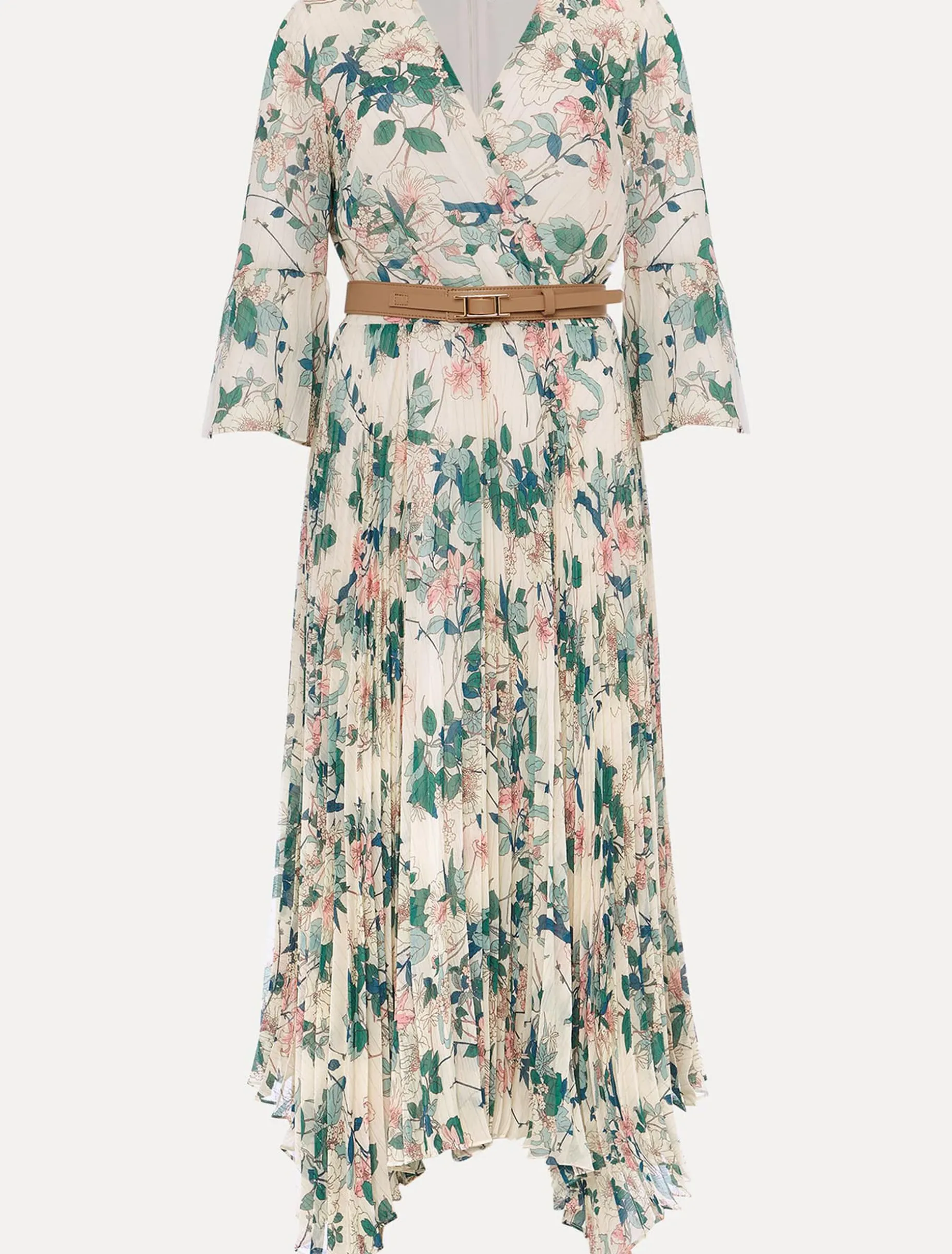 Dani Floral Pleated Midi Dress