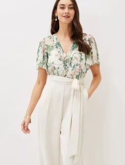 Dani Floral Print Wide Leg Jumpsuit