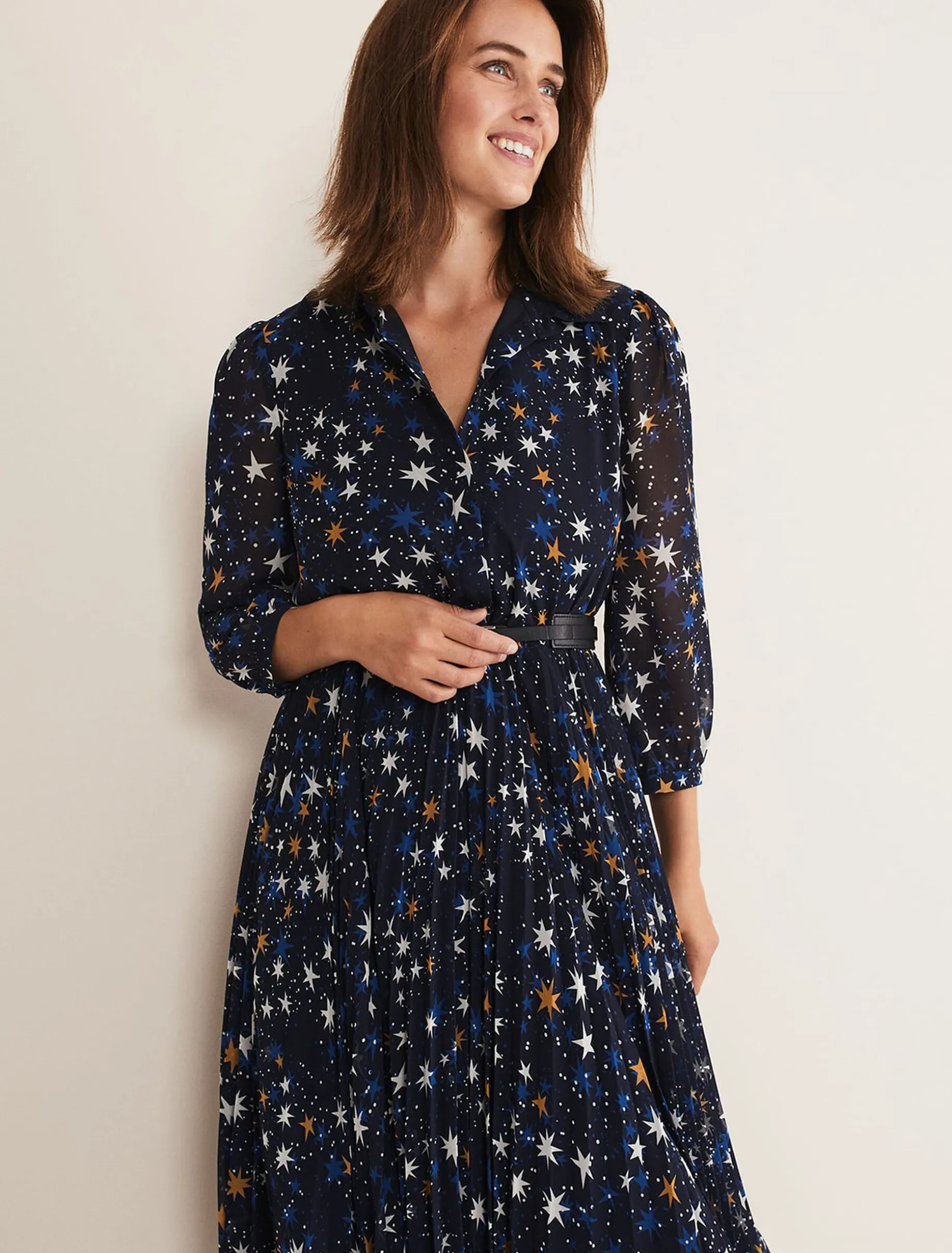 Dani Star Pleated Dress
