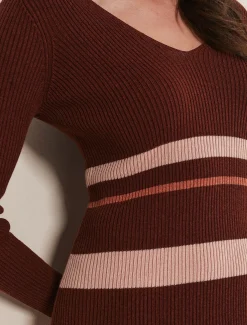 Dani Striped Midi Dress