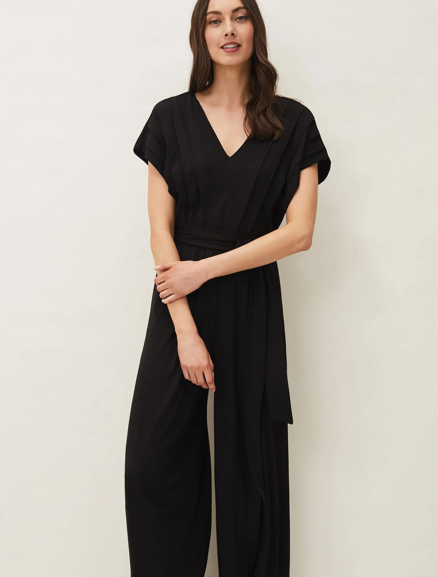 Dania Wide Leg Jersey Jumpsuit