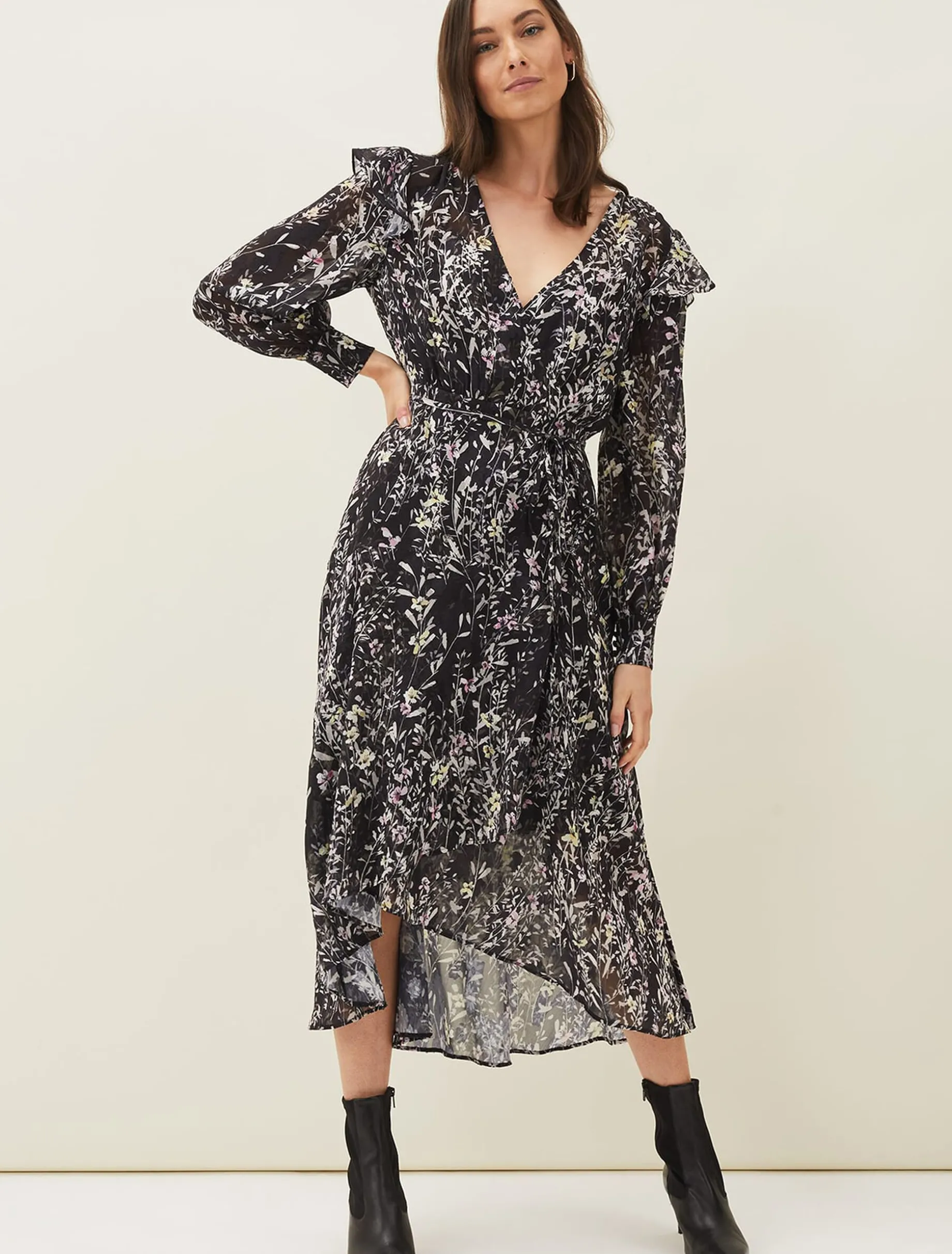 Daphne Floral Wrap Dress
