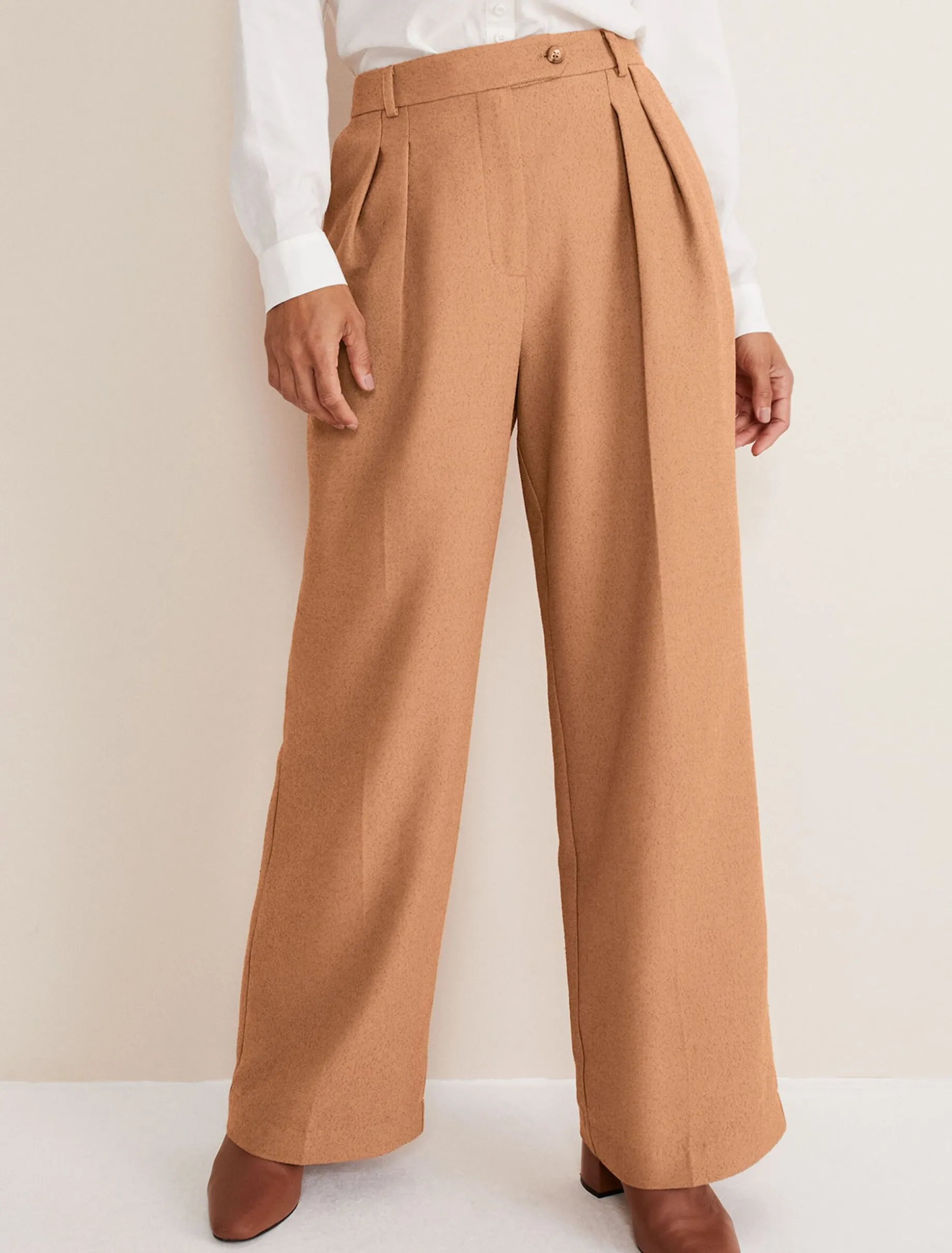 Dola Wide Leg Boucle Trouser