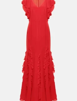 Donatella Ruffle Maxi Dress