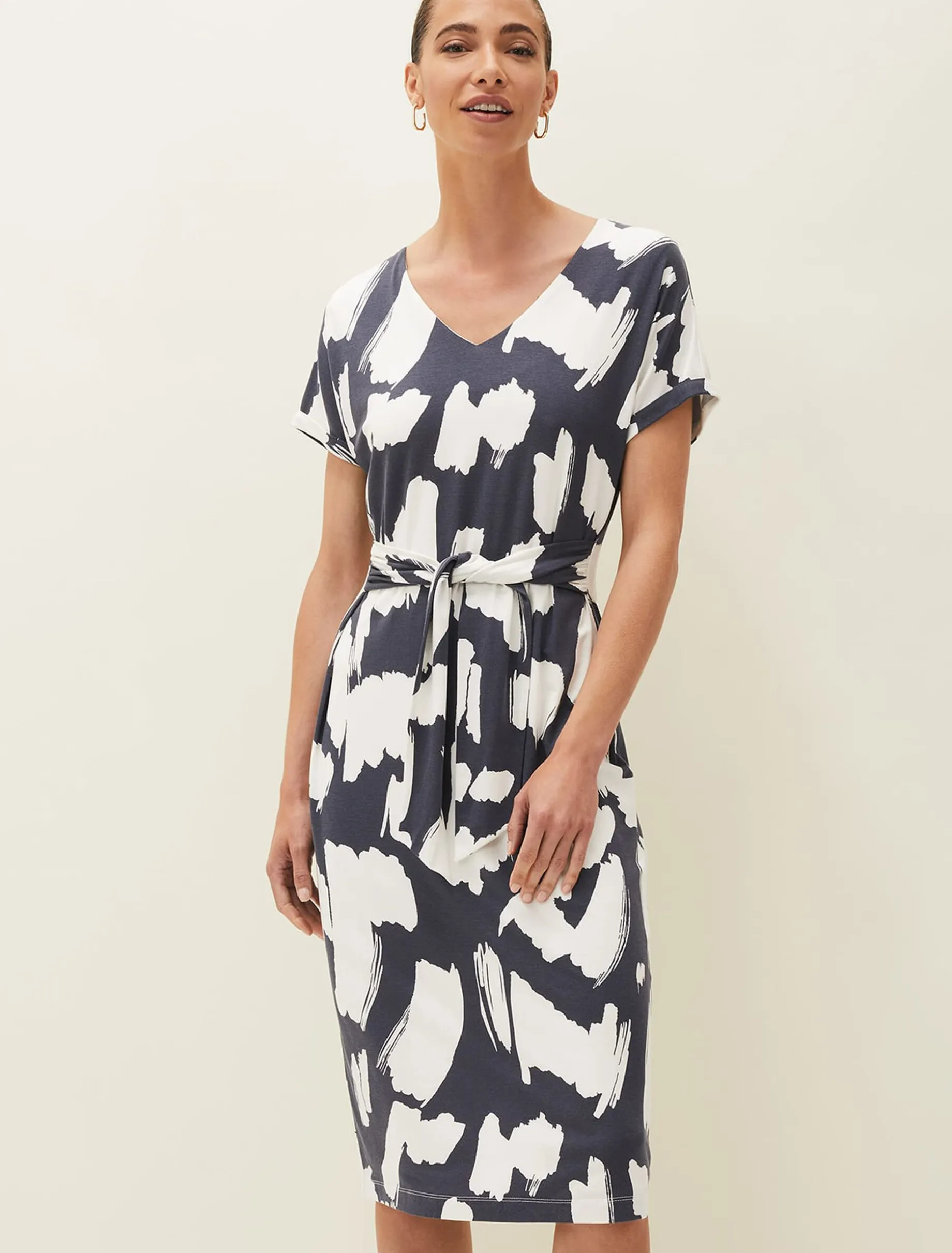 Dotterel Abstract Print Dress