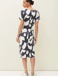 Dotterel Abstract Print Dress