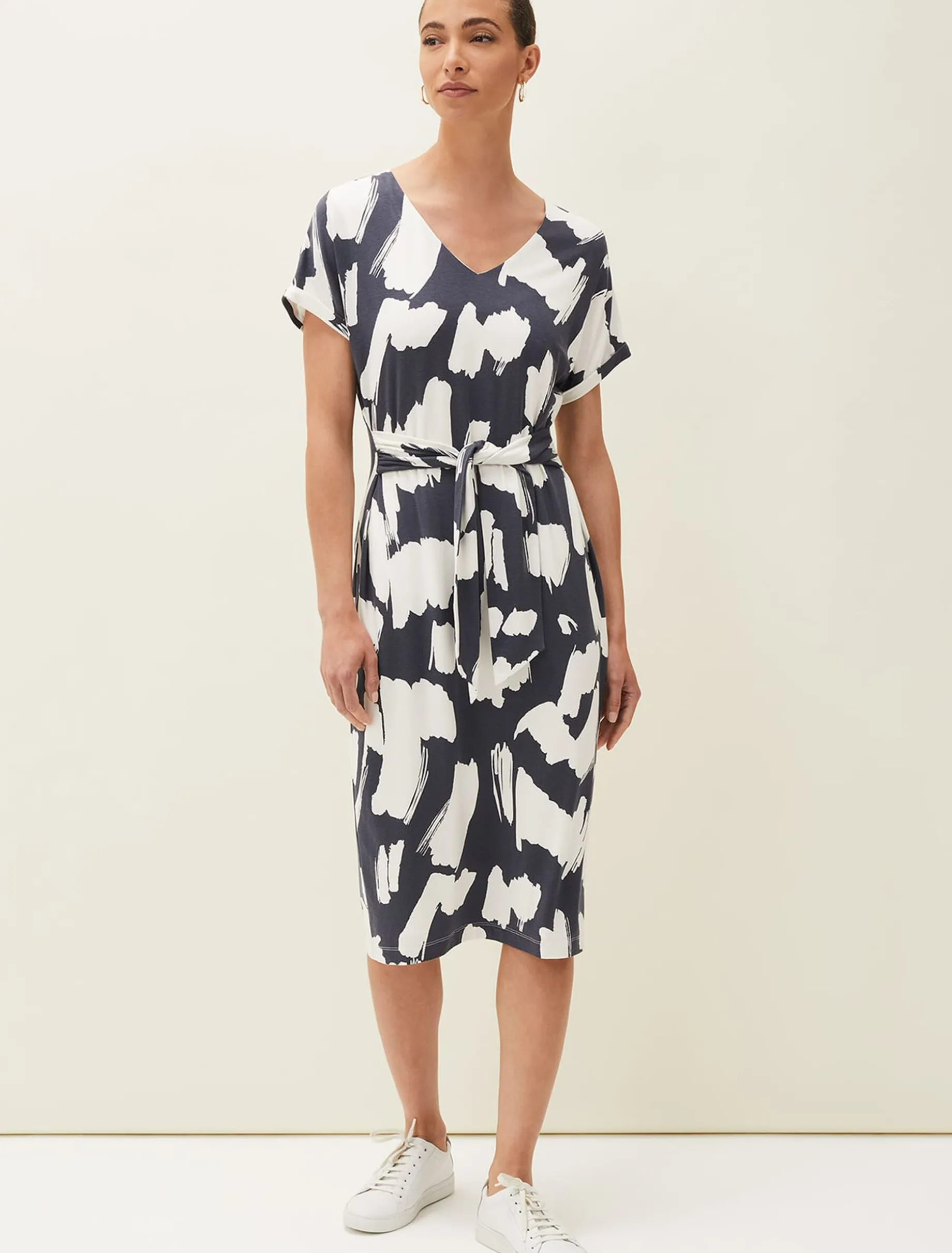 Dotterel Abstract Print Dress