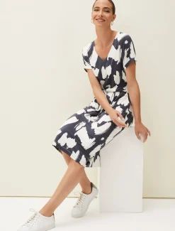 Dotterel Abstract Print Dress