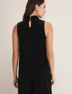 Dove Glitter Velvet Top