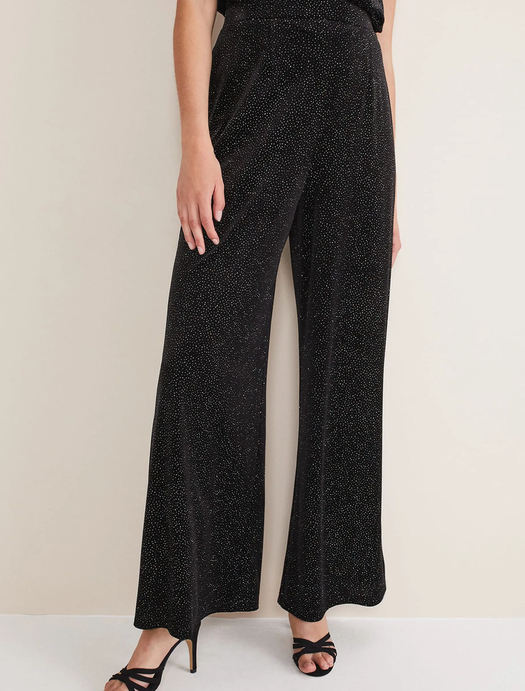 Dove Glitter Velvet Trouser