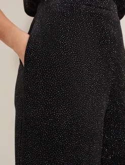 Dove Glitter Velvet Trouser