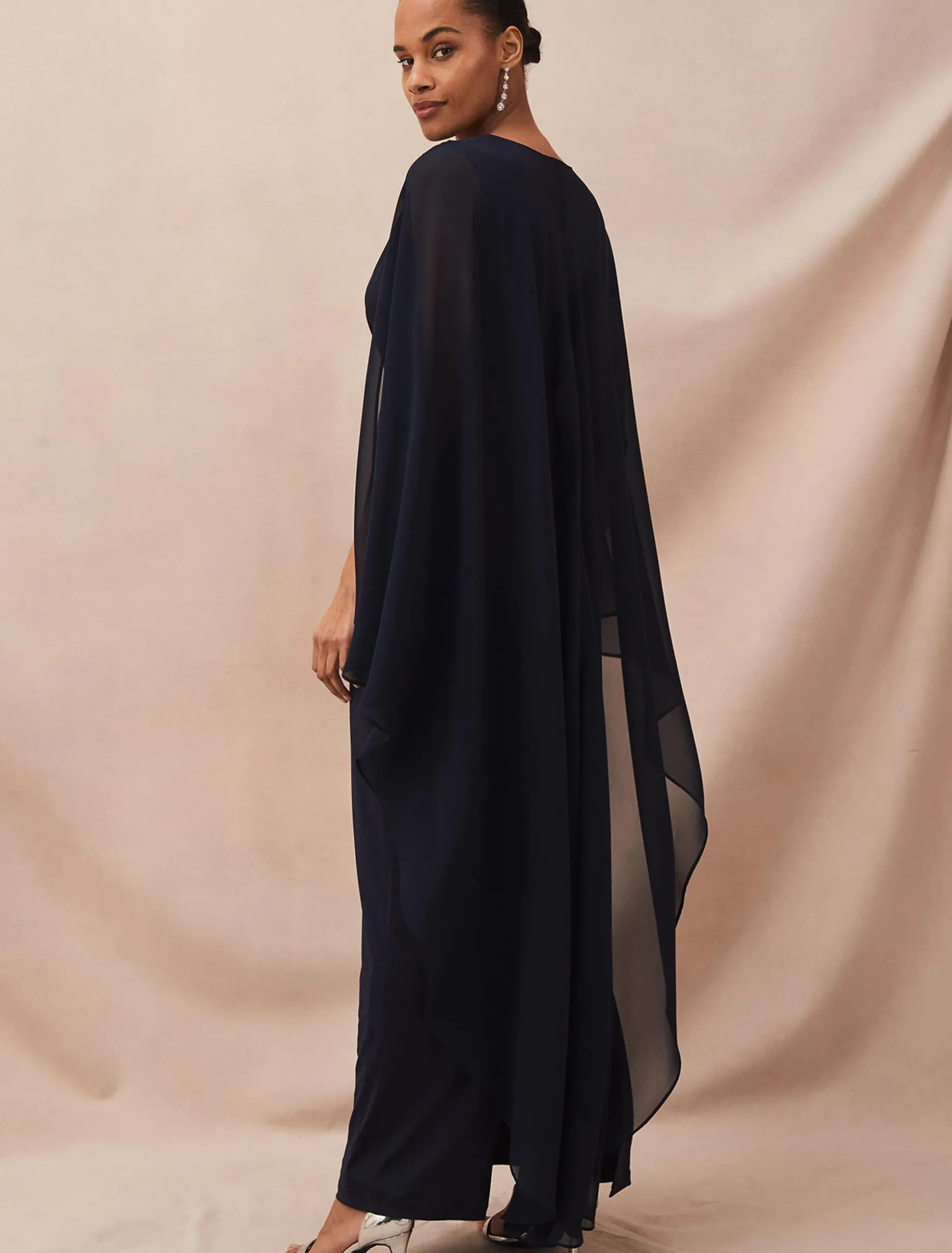 Edna Cape Maxi Dress