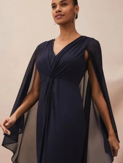 Edna Cape Maxi Dress
