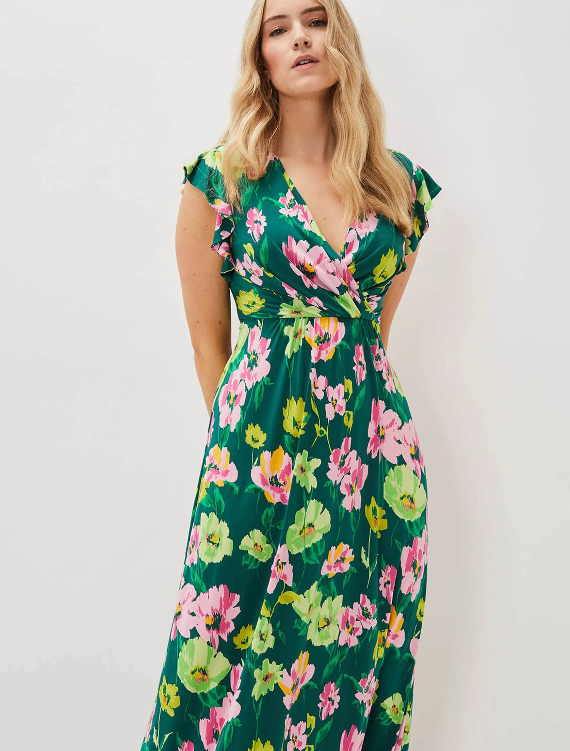Effie Floral Jersey Maxi Dress