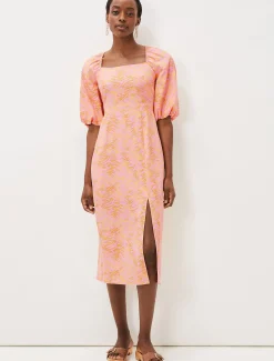 Effie Zebra Puff Sleeve Dress