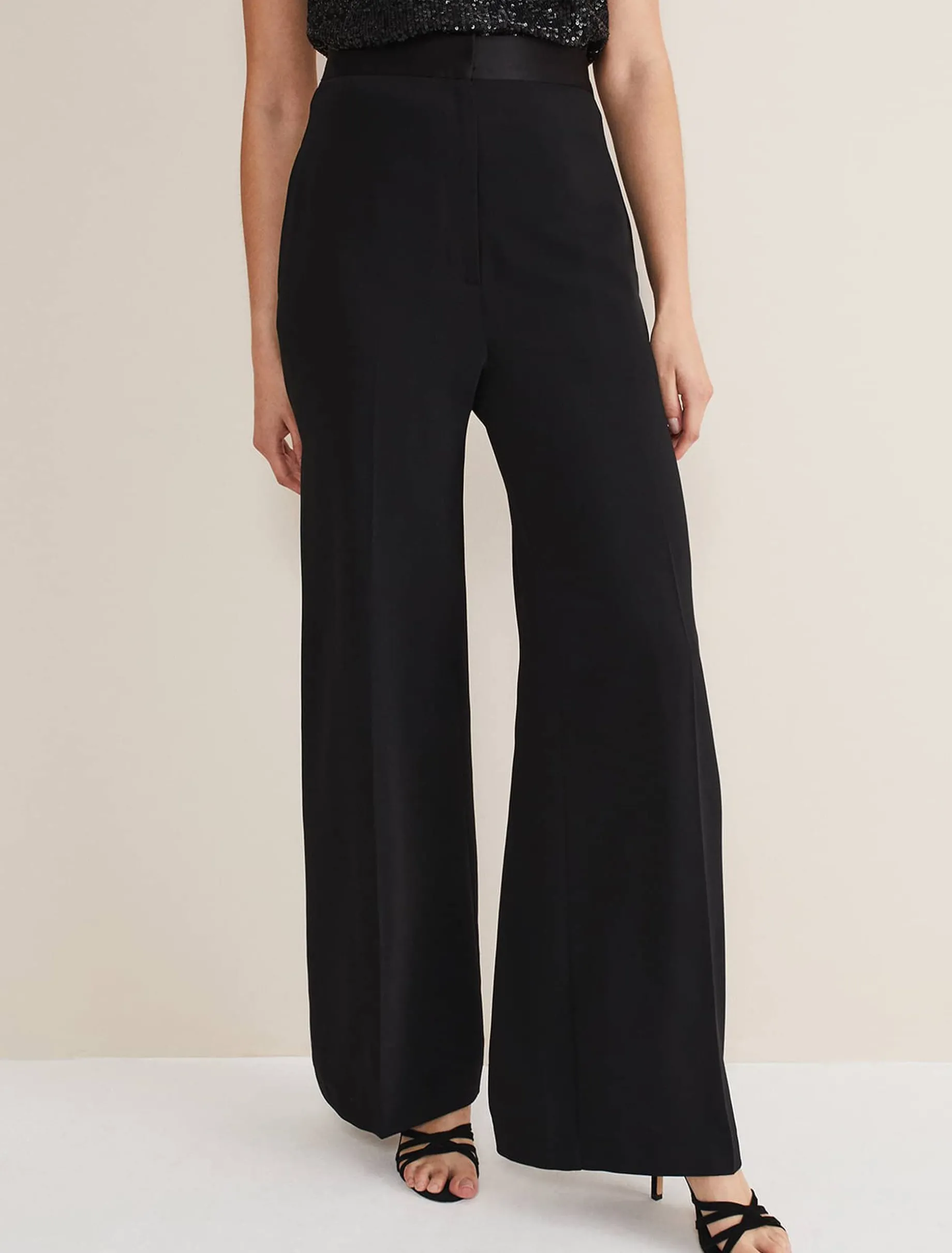 Elandra Wide Leg Tux Trousers