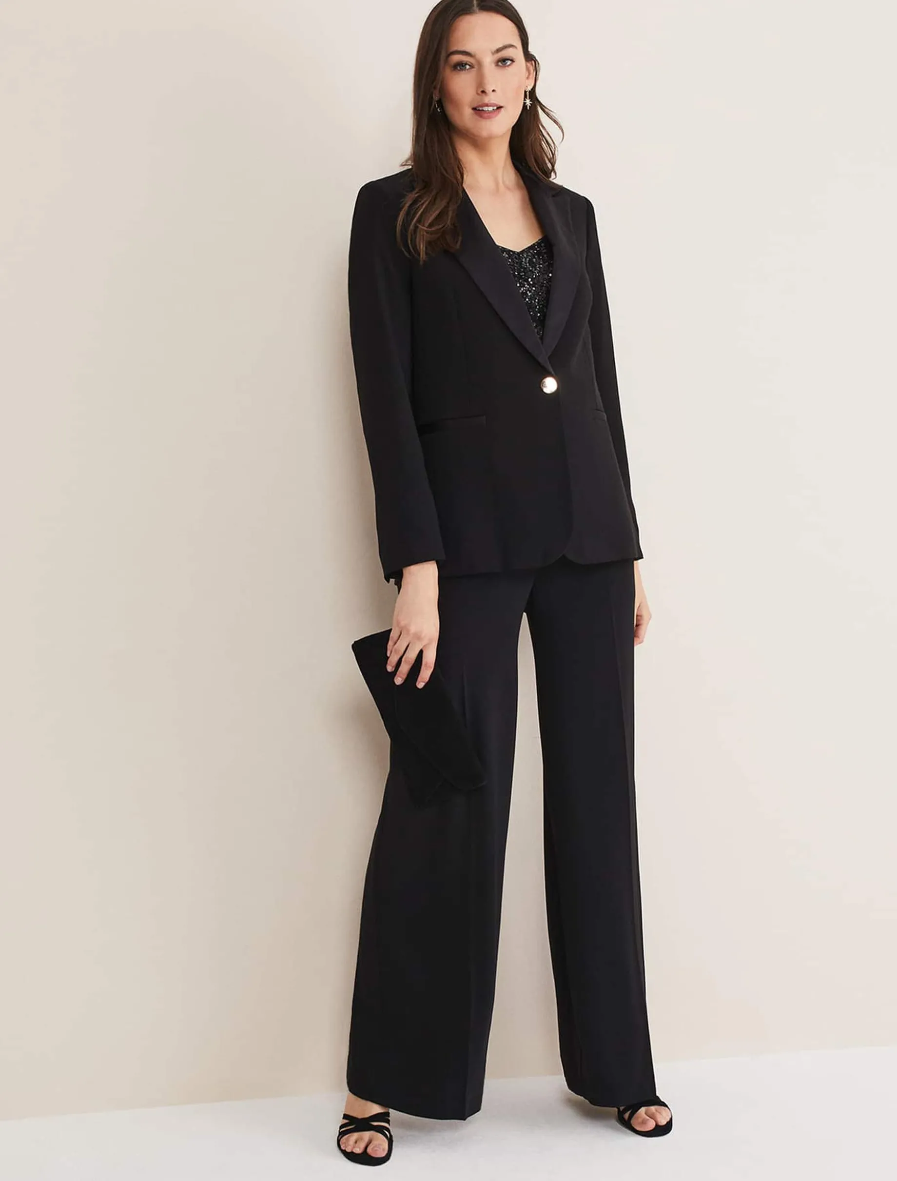 Elandra Wide Leg Tux Trousers