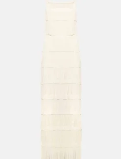 Elecia Fringe Wedding Dress