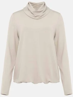 Elia Cowl Neck Blouson Top