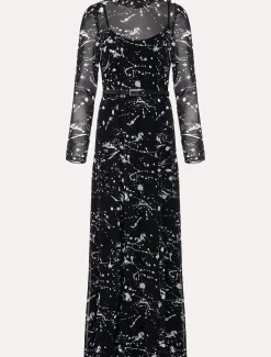 Elianna Splatter Long Sleeved Dress