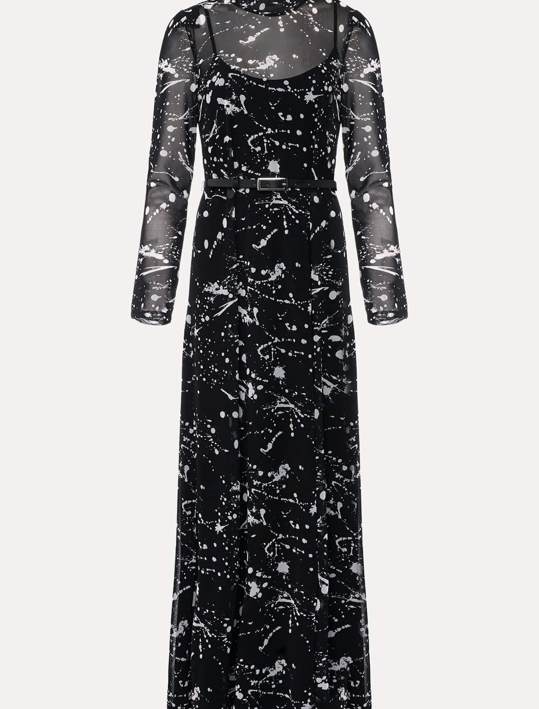 Elianna Splatter Long Sleeved Dress