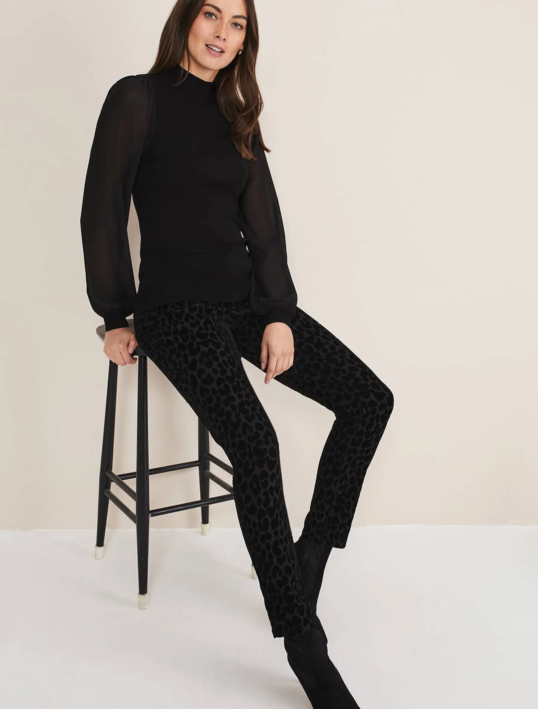 Eliza Chiffon Sleeve Knit