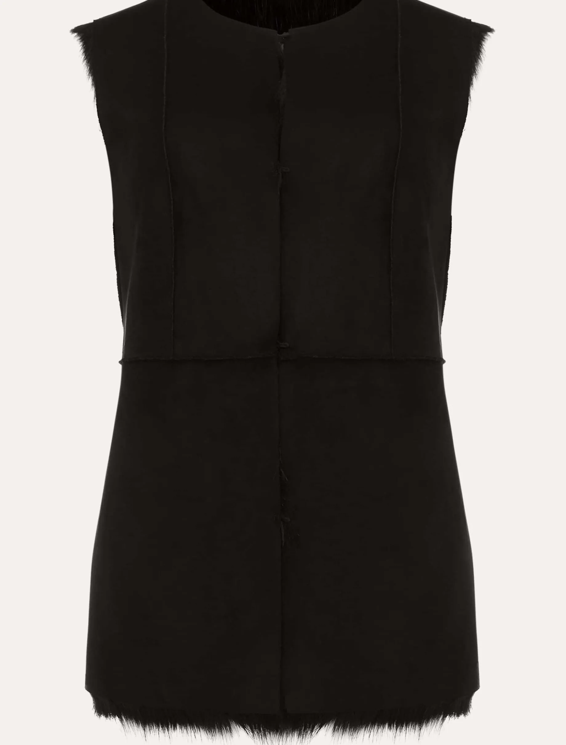 Ella Longline Reversible Faux Fur Gilet