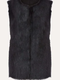 Ella Longline Reversible Faux Fur Gilet
