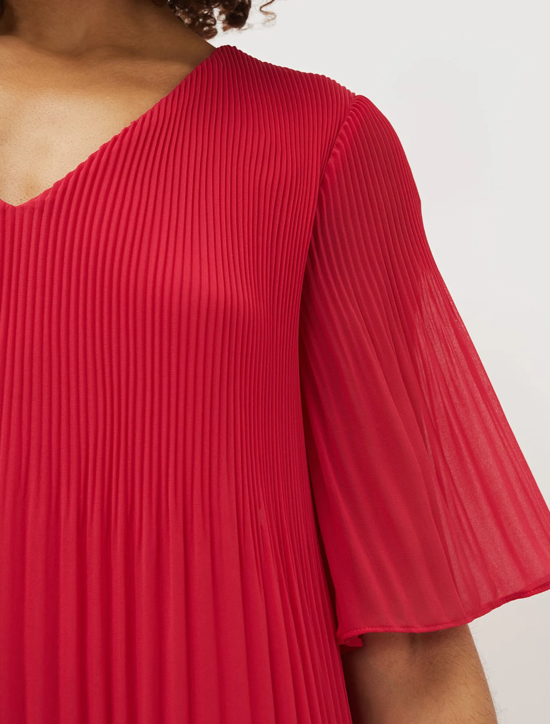 Ella Pleated Shift Dress