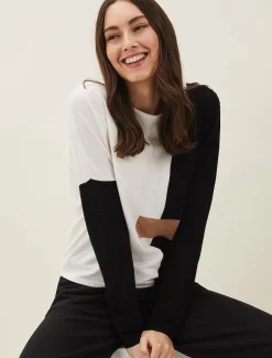 Ellan Colourblock Fine Knit Jumper